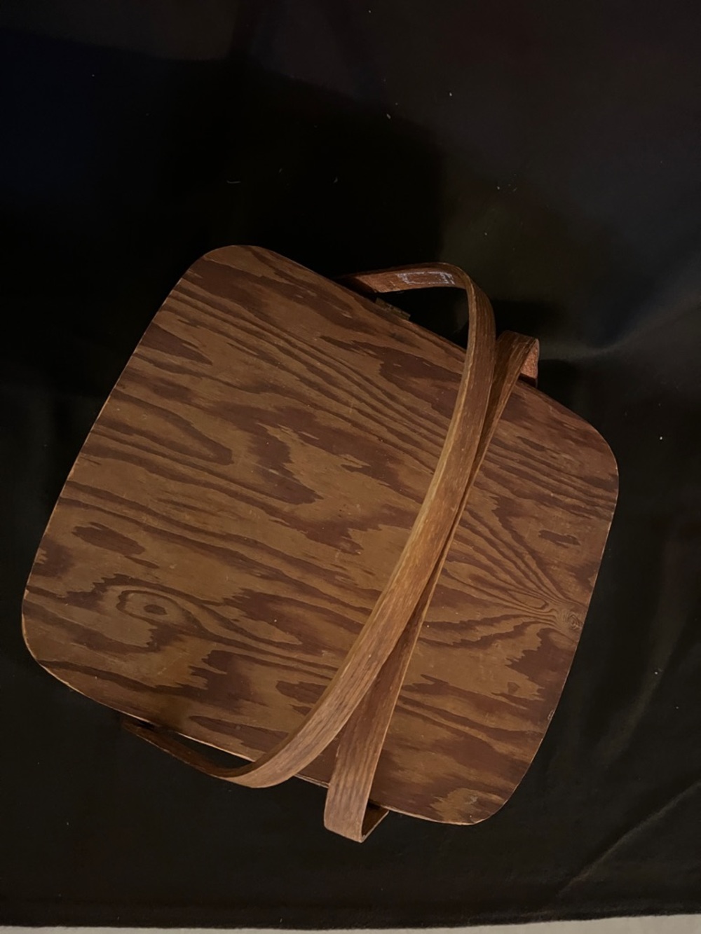 Antique Splitwood Pie Basket / Picnic Basket - Picture 4 of 11